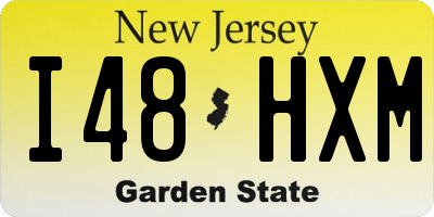 NJ license plate I48HXM