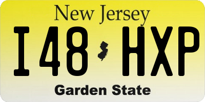 NJ license plate I48HXP