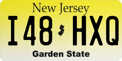 NJ license plate I48HXQ