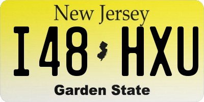 NJ license plate I48HXU