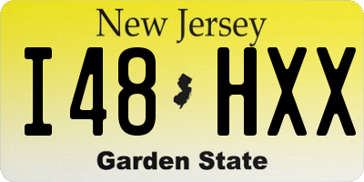 NJ license plate I48HXX