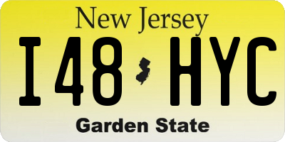 NJ license plate I48HYC