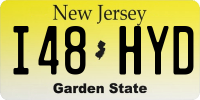 NJ license plate I48HYD