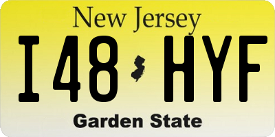 NJ license plate I48HYF