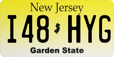 NJ license plate I48HYG