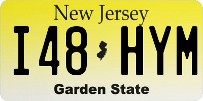 NJ license plate I48HYM