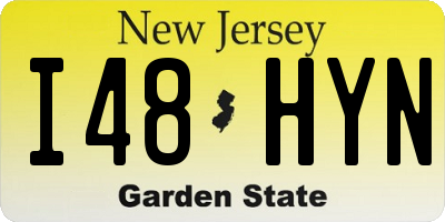 NJ license plate I48HYN