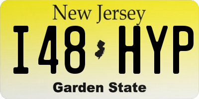 NJ license plate I48HYP