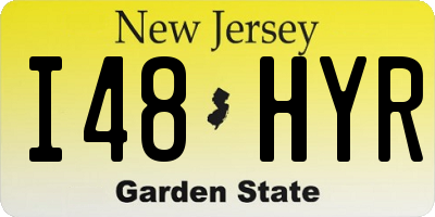 NJ license plate I48HYR