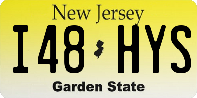 NJ license plate I48HYS