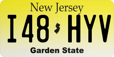 NJ license plate I48HYV