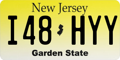 NJ license plate I48HYY