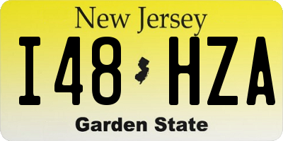 NJ license plate I48HZA