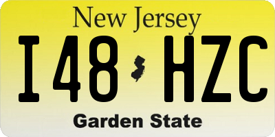 NJ license plate I48HZC