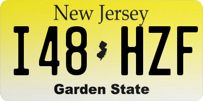 NJ license plate I48HZF