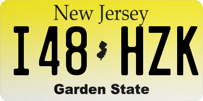 NJ license plate I48HZK