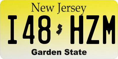 NJ license plate I48HZM