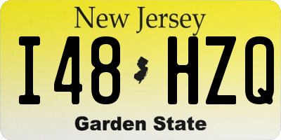 NJ license plate I48HZQ