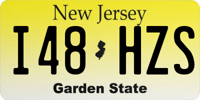 NJ license plate I48HZS