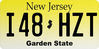 NJ license plate I48HZT