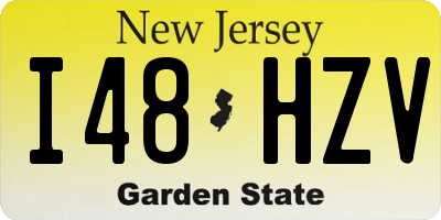 NJ license plate I48HZV