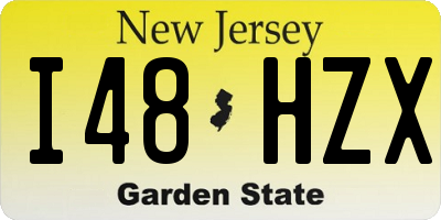 NJ license plate I48HZX