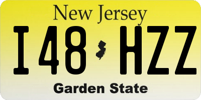 NJ license plate I48HZZ