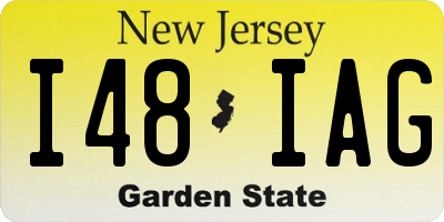 NJ license plate I48IAG