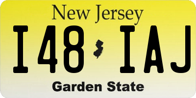 NJ license plate I48IAJ