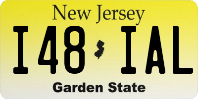 NJ license plate I48IAL