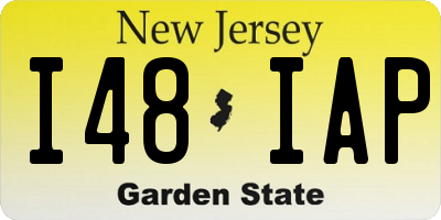 NJ license plate I48IAP