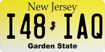 NJ license plate I48IAQ