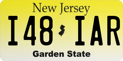NJ license plate I48IAR