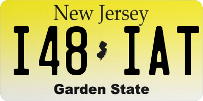 NJ license plate I48IAT