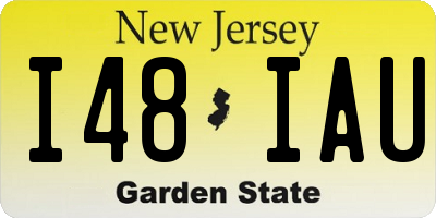 NJ license plate I48IAU