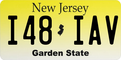 NJ license plate I48IAV