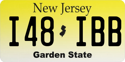 NJ license plate I48IBB