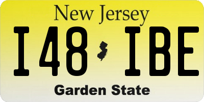 NJ license plate I48IBE