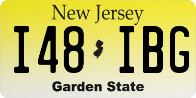NJ license plate I48IBG