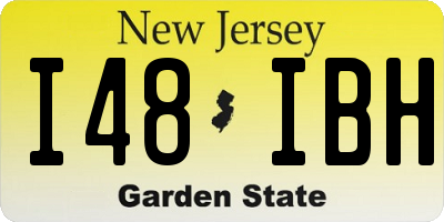 NJ license plate I48IBH