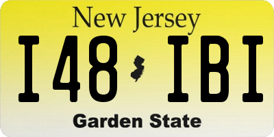 NJ license plate I48IBI
