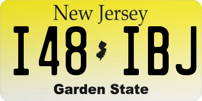 NJ license plate I48IBJ