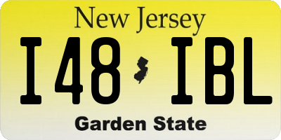 NJ license plate I48IBL