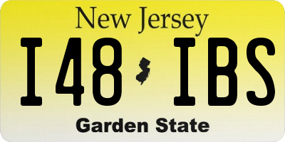 NJ license plate I48IBS