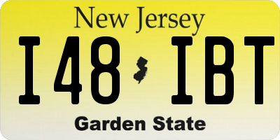 NJ license plate I48IBT