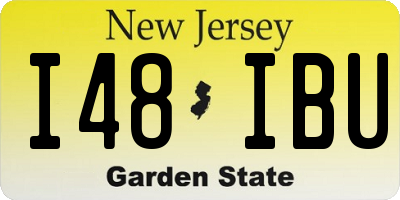 NJ license plate I48IBU