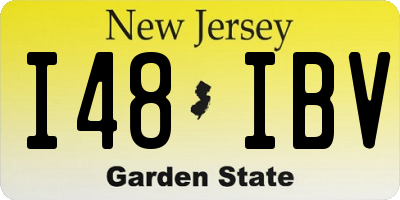 NJ license plate I48IBV