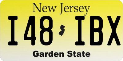 NJ license plate I48IBX