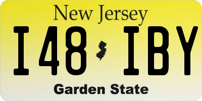NJ license plate I48IBY