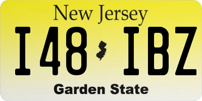 NJ license plate I48IBZ